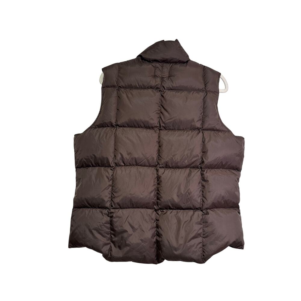 Lands' End Brown Quilted Puffer Vest Large - Picture 7 of 7
